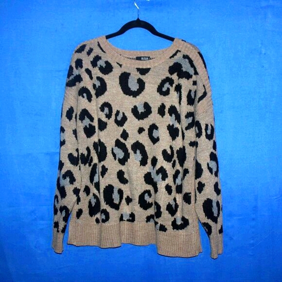 A.N.A. A New Approach Leopard Print Sweater PXXL - Picture 1 of 7